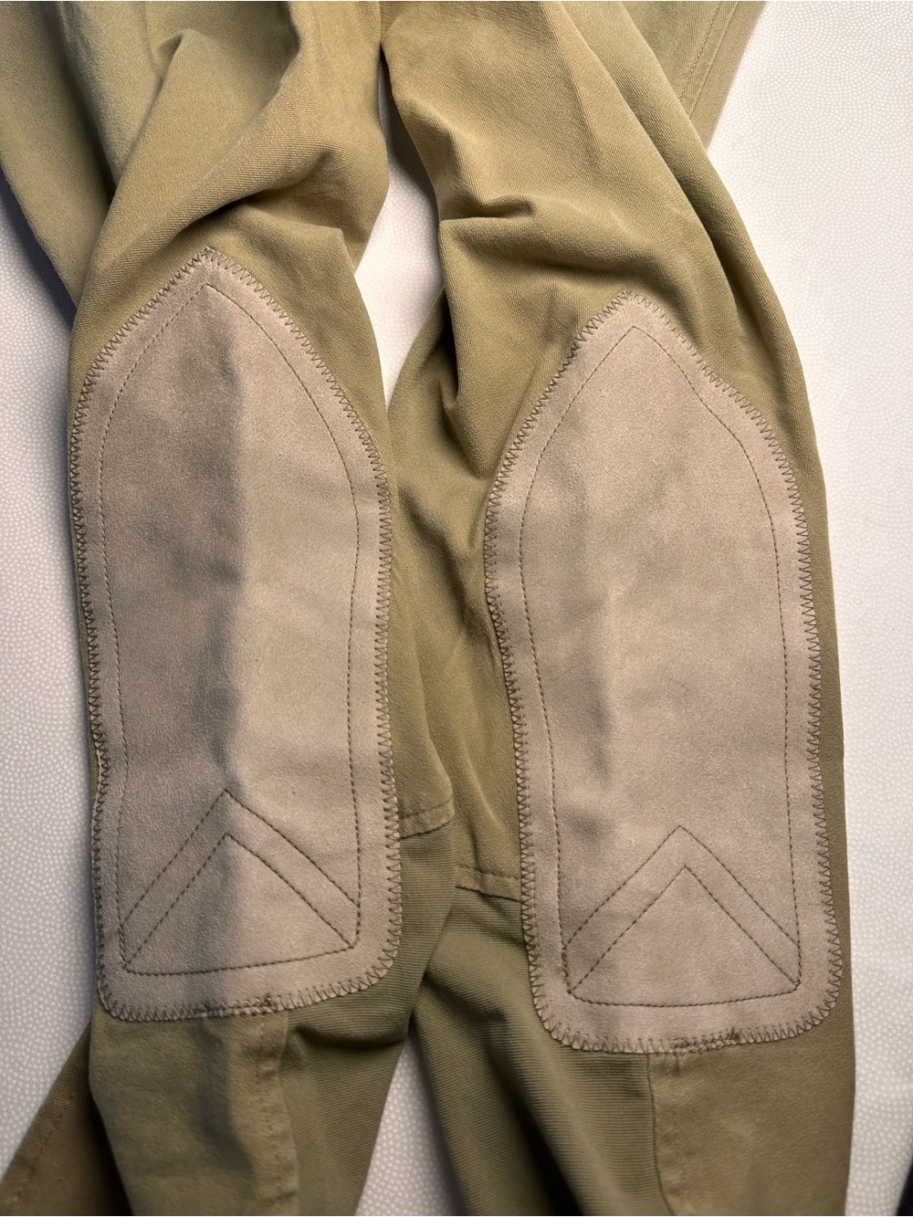 Ariat Sport Riding Breeches Womens 32L Tan Knee Patch Equestrian Stretch - Picture 9 of 14